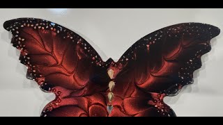 Crazy about this Resin Butterfly using the 'Rose' Effect!!