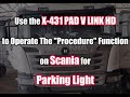 Launch X431 PAD5 LINK HD Test Scania Parking Light Relay Function-launchx431.fr