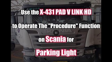 Launch X431 PAD5 LINK HD Test Scania Parking Light Relay Function-launchx431.fr
