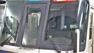 JR西日本 221系 K07編成 女性運転士さん 近キト 京都車はドロドロ汚れとフラット音がすごい！ 湖西線 B普通 近江今津行き 大津京駅 唐崎駅 20221104