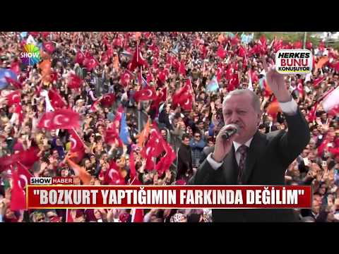 Erdoğan: "Bozkurt işareti yaptığımın farkında değilim"