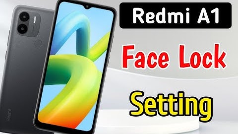 redmi A1 mobile me face lock Setting kaise kare | Redmi a1 mein face lock set kare