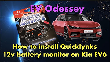 How to install the Quicklynks Bluetooth 12v battery monitor on the Kia EV6**👇updated notes**