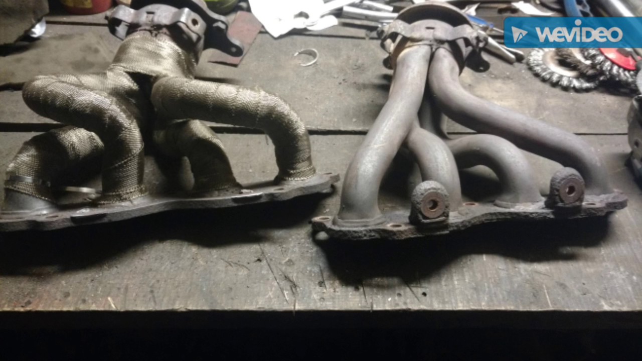 Honda FR-V with custom UEL header. Subaru boxer sound - YouTube