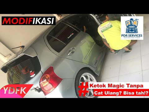 Ketok Magic Tanpa Cat (PDR) | Toyota Yaris TRD Sportivo 2013 | emang bisa Ketok magic tanpa Cat??