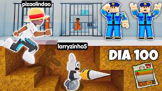 Eu E O Larryzinho Escavamos Para Escapar Da Priso No Roblox