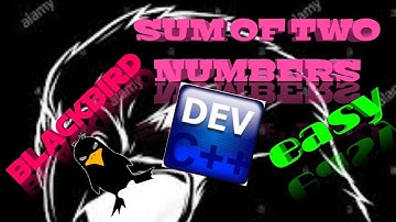 Sum of two numbers in DEV C++ tutorial easy..