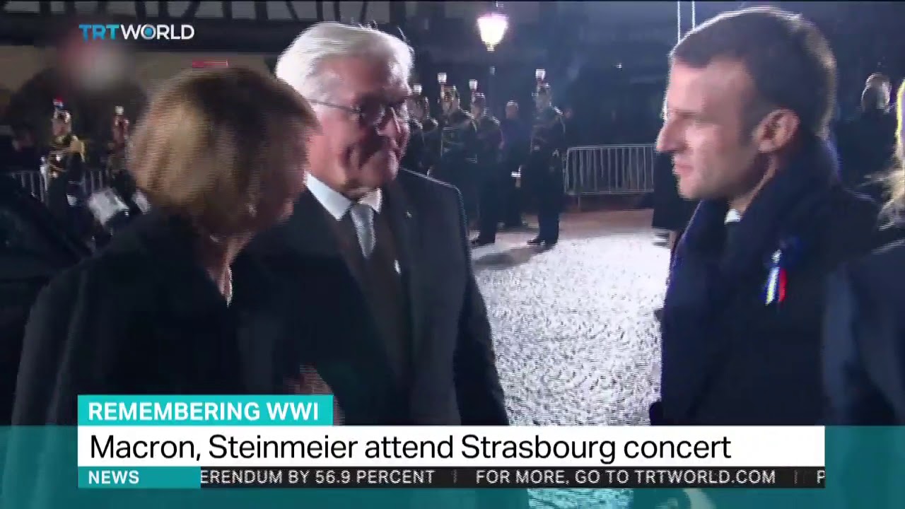 Macron, Steinmeier attend Strasbourg concert