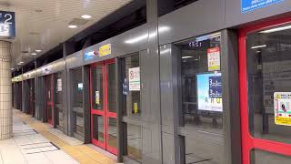 東京メトロ9000系［急行］新横浜行き麻布十番駅2番線へ