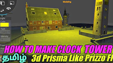 How To Make Free Fire Clock Tower Prisma 3D Android Like Prizzo FF | Part 1| 3D Montage video making