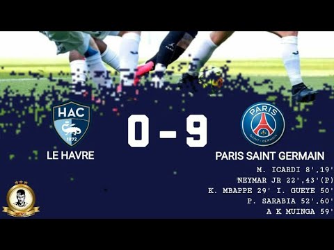 PSG vs Le Havre full Match Highlight in Hd 90  YouTube