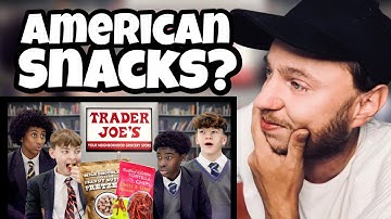 Brit Reacts to British Highschoolers try Trader Joe