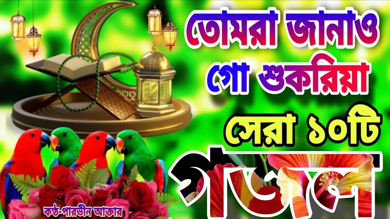 রমজানের সেরা গজল।তোমরা জানাও গো শুকরিয়া। Romjaner Gojol। Very heart touching ghazal