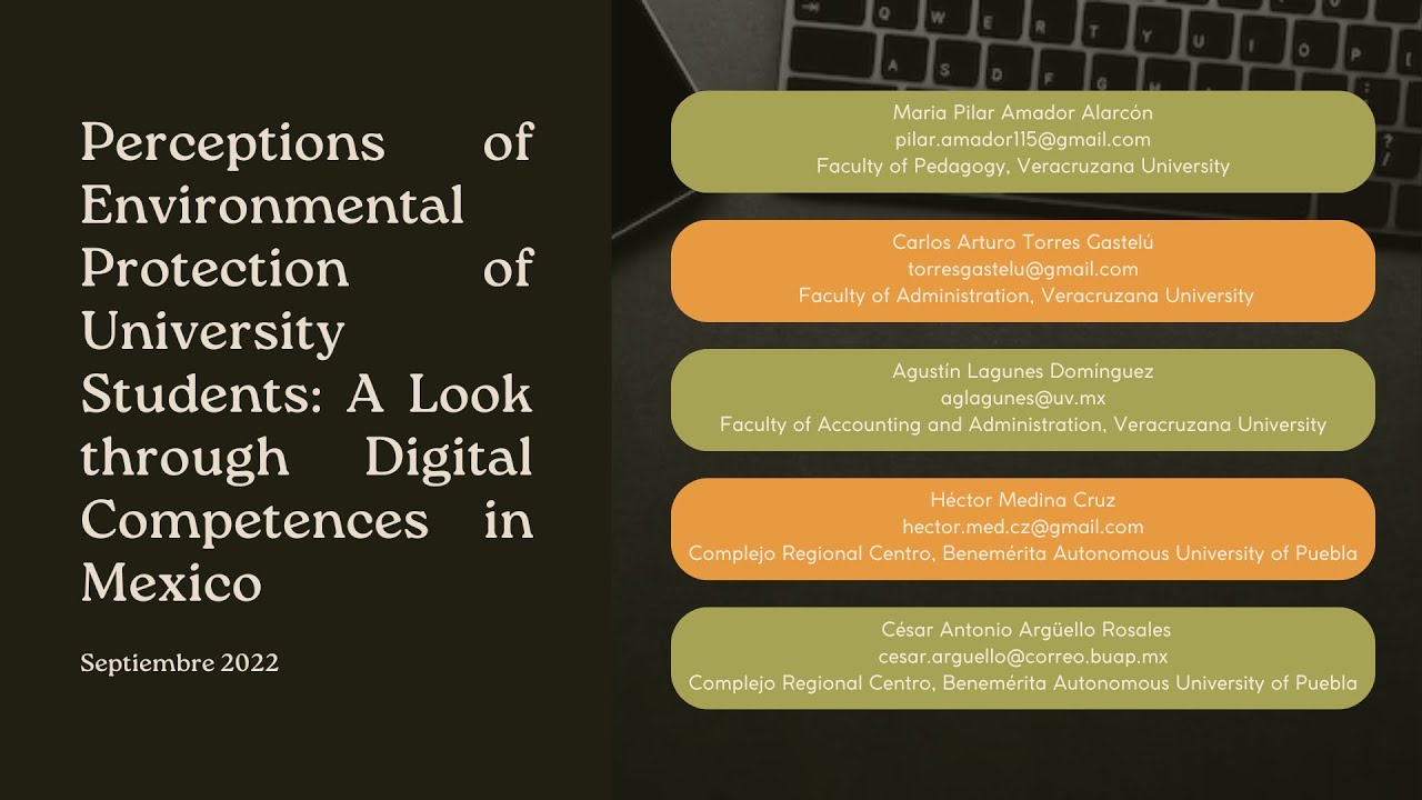 Perceptions of environmental protection of university students: A look through digital competences