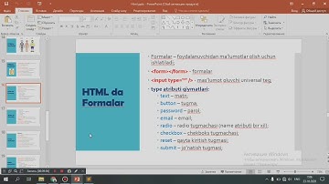 HTML 10-dars. Formalar bilan ishlash va javascript bilan amaliy ish