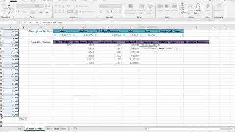 Building a Frequency Distribution in Excel