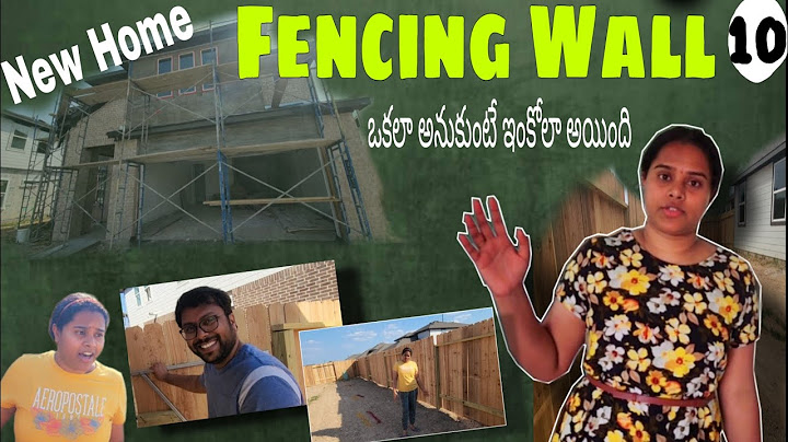 New home Series | Fencing Wall  అయిపోయింది |నేను ఒకలా అనుకుంటే ఇంకోలా అయింది |Telugu Vlogs USA