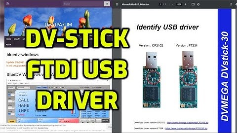 DV-STICK Blue DV (PA7LIM) USB Driver Link