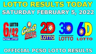 9pm Lotto Result February 5 2022 (Saturday) PCSO Today