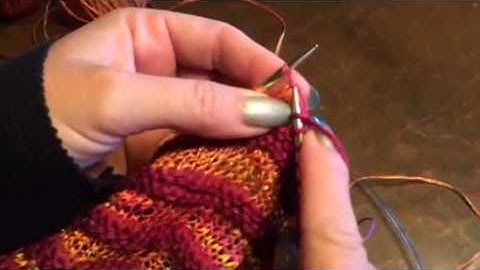 Short Row Knitting Part Two: knitting wrapped stitches
