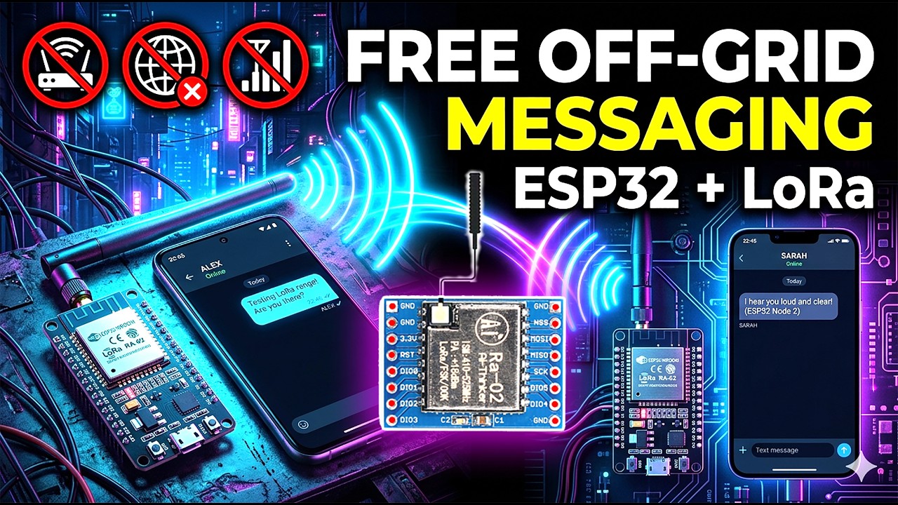 Off-Grid Live Chat Without Internet 📡 | ESP32 + LoRa SX1278 (RA