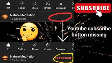 youtube subscribe button missing (solution)