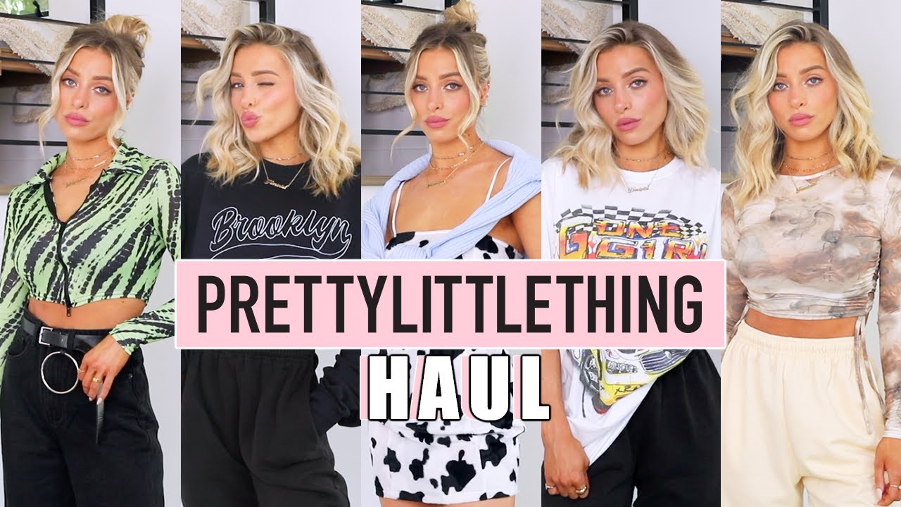 PRETTY LITTLE THING HAUL + TRY ON | DELANEY CHILDS - YouTube