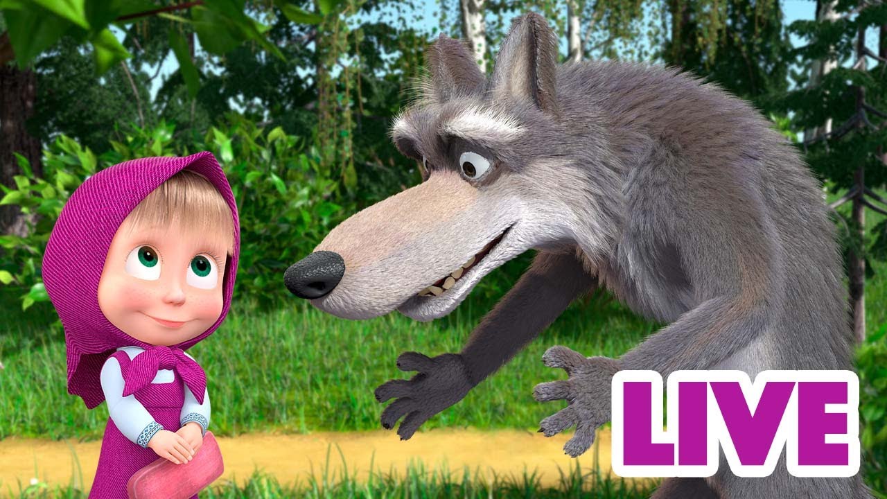 ماشا والدب 👱‍♀️ LIVE STREAM! 🐯🐄 أعداء للأصدقاء 🐯🐄 Masha and the Bear ...