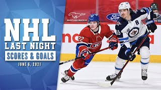 NHL Last Night: All 12 Goals and NHL Scores of June 6, 2021