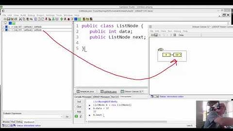 Linked List internals in Java using ListNode