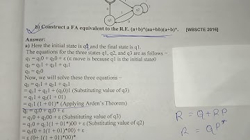 Construct a regular expression from the given automatic using "Arden