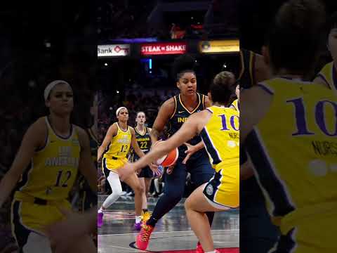Damiris Dantas Fakes, Completes the Layup vs Los Angeles Sparks | Indiana Fever