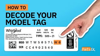 Crack the Code! Deciphering Your Whirlpool, Maytag, or Amana Washer Model Tag