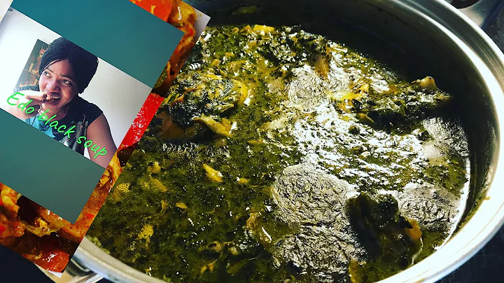EDO BLACK SOUP RECIPE | COOK AND EAT EDO SOUP WITH ME | MUKBANG