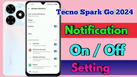 tecno spark go 2024 notification settings, tecno spark go 2024 notification off
