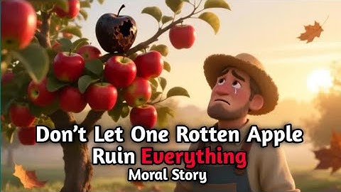 Don’t Let One Rotten Apple Ruin Everything | Heart Touching Animated Moral Story