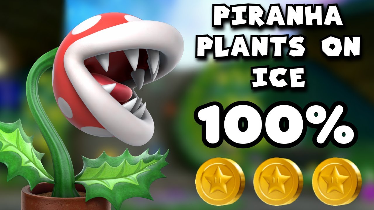 Piranha Plants On Ice Star Coins