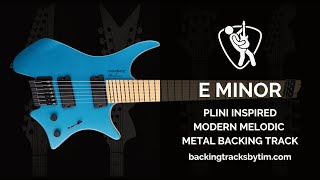 Plini Inspired Modern Melodic Metal Backing Track in E Minor | 120 BPM