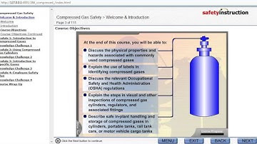 Compressed Gases Safety Training - SafetyInstruction.com