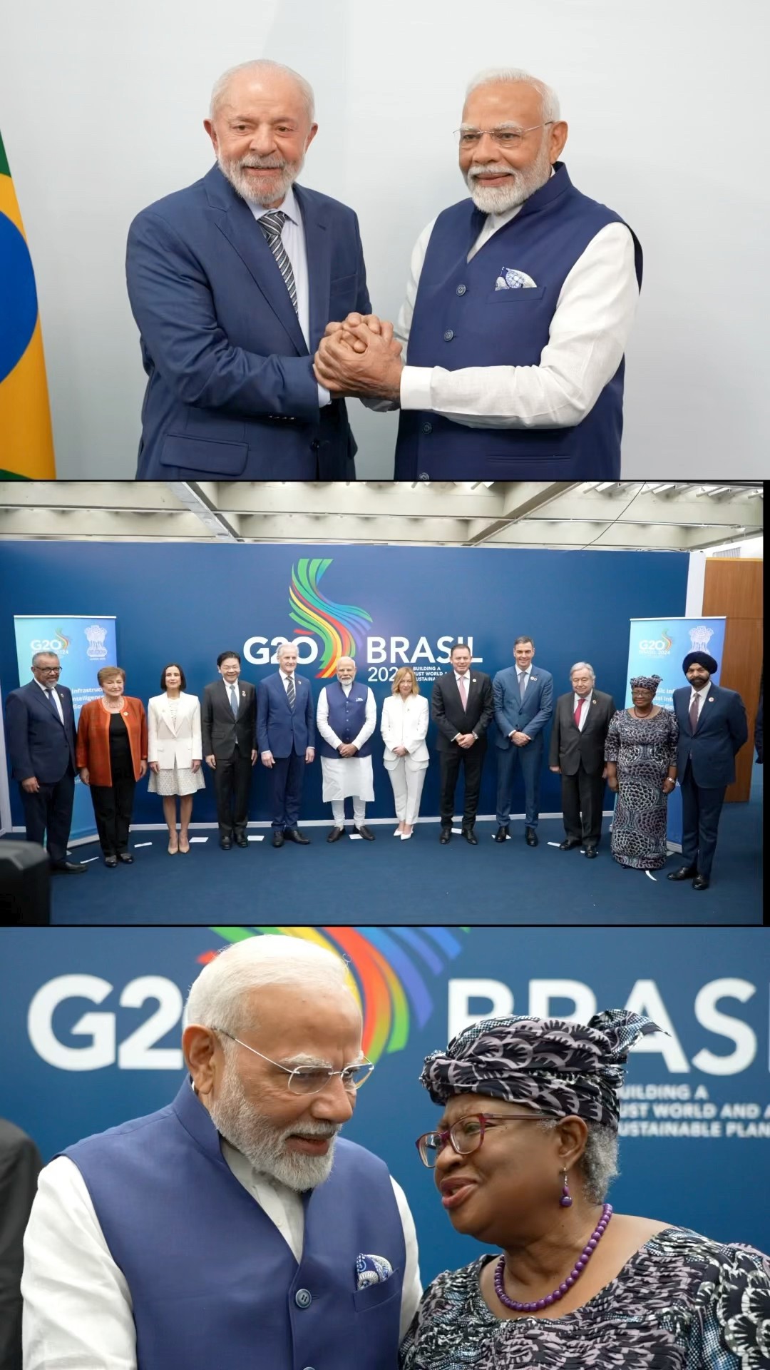 PM Modi had an eventful day 2 at the G20 Summit in Brazil | #shorts
