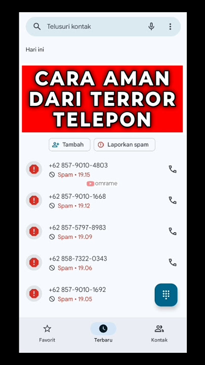 Cara Blokir Panggilan Telepon