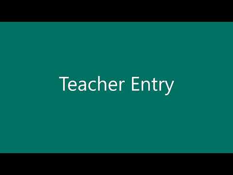 Video 2 Course Providers: Teacher Entry