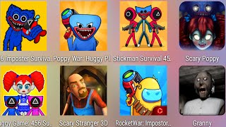 Huggy Game 456 Survival,Scary Stranger,Granny,Scary Poppy,Stickman Survival 456,Poppy War Huggy..... screenshot 4
