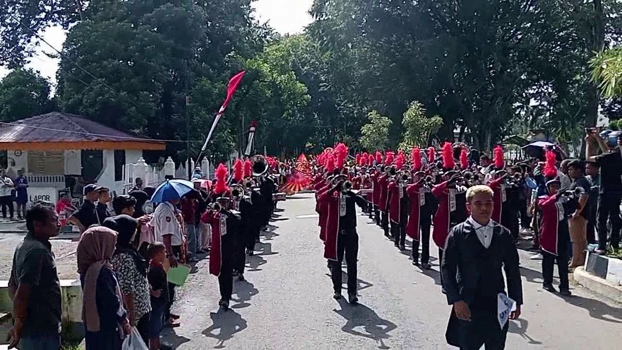 LOMBA KIRAB DRUMBAND TINGKAT SMP   SMA DEVISI LOGAM KABUPATEN LANGKAT part 1#drumbandlangkat
