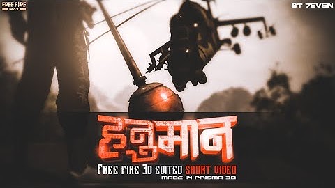 I Got Inspired by @introvertartist007 so I Recreate HANUMAN VFX in Mobile | Prisma 3d edited free fire video