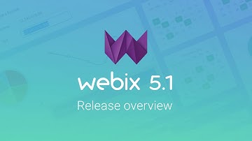 Webix 5.1 Release Overview