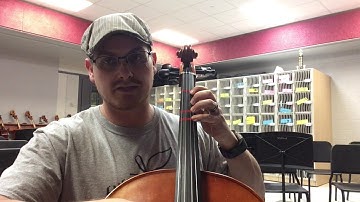 Cello - D major scale & arpeggio 2 octaves