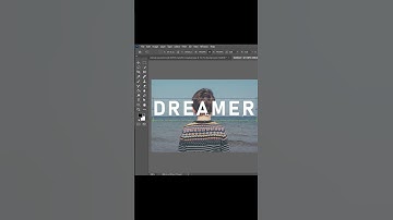 Place Text Behind an Image - Photoshop Tutorial 2021 #shorts #photoshop
