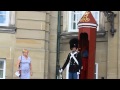 Royal Guard Shoves Lady That Gets A Little Too Close