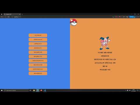 Simple Pokemon API with Flask Frontend and Backend